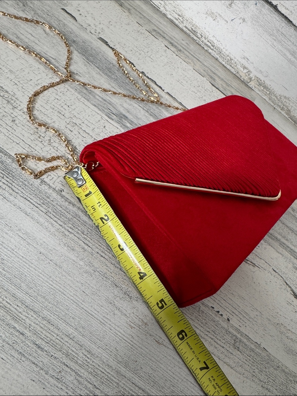 Red & Gold Clutch Purse - Picture 3 of 8